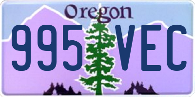 OR license plate 995VEC