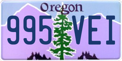 OR license plate 995VEI