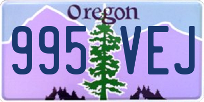 OR license plate 995VEJ