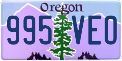 OR license plate 995VEO
