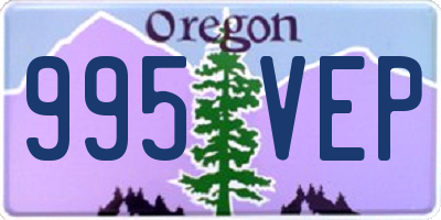 OR license plate 995VEP