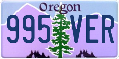 OR license plate 995VER