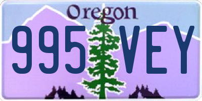 OR license plate 995VEY