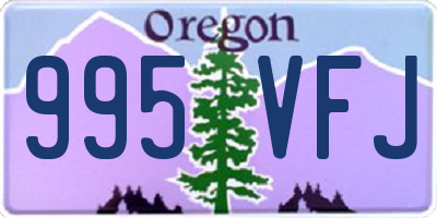OR license plate 995VFJ