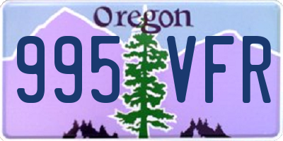 OR license plate 995VFR