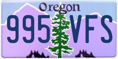 OR license plate 995VFS