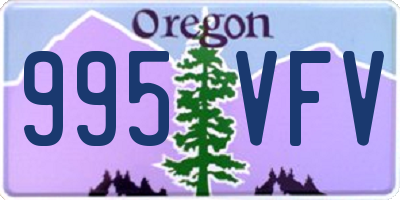OR license plate 995VFV