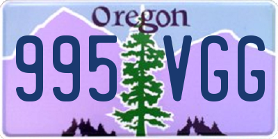 OR license plate 995VGG