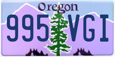 OR license plate 995VGI