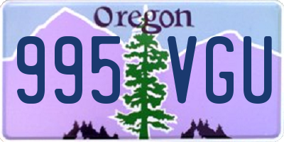 OR license plate 995VGU