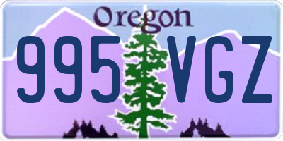 OR license plate 995VGZ
