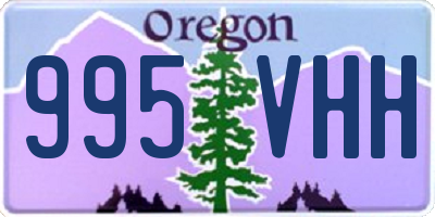 OR license plate 995VHH
