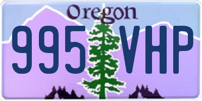 OR license plate 995VHP