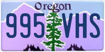 OR license plate 995VHS
