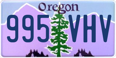 OR license plate 995VHV