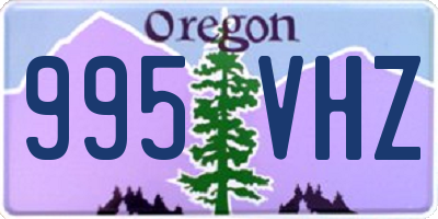 OR license plate 995VHZ