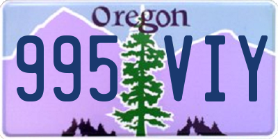 OR license plate 995VIY