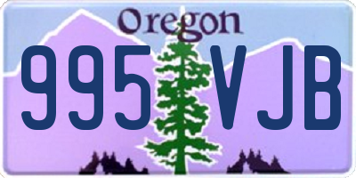 OR license plate 995VJB