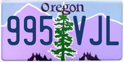 OR license plate 995VJL