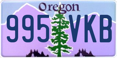 OR license plate 995VKB