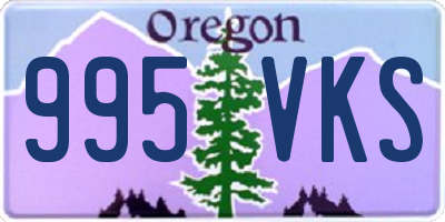 OR license plate 995VKS