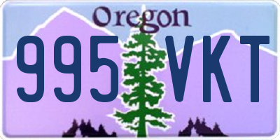 OR license plate 995VKT
