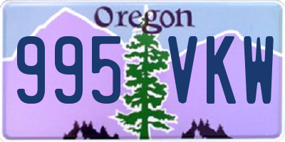 OR license plate 995VKW