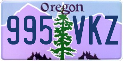 OR license plate 995VKZ