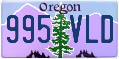 OR license plate 995VLD