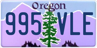OR license plate 995VLE
