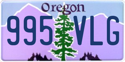 OR license plate 995VLG