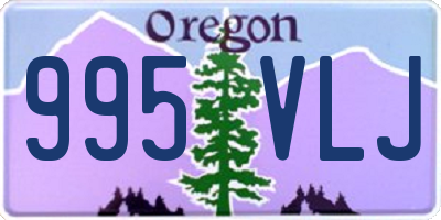 OR license plate 995VLJ