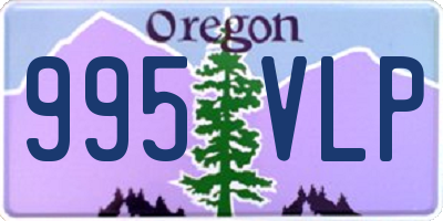 OR license plate 995VLP