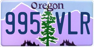 OR license plate 995VLR