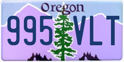 OR license plate 995VLT