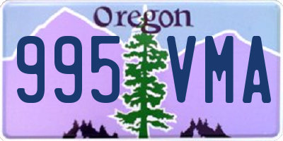 OR license plate 995VMA