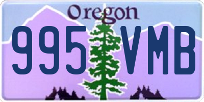 OR license plate 995VMB