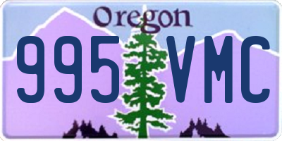 OR license plate 995VMC