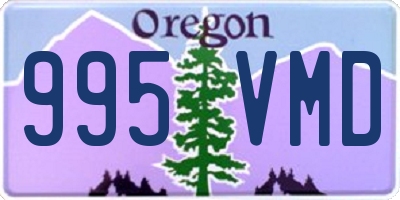 OR license plate 995VMD