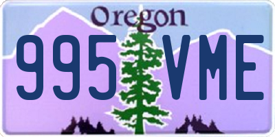 OR license plate 995VME