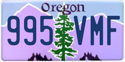 OR license plate 995VMF