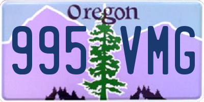 OR license plate 995VMG