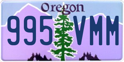 OR license plate 995VMM