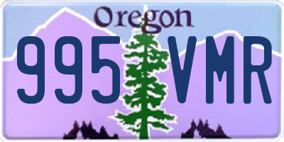 OR license plate 995VMR