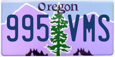 OR license plate 995VMS