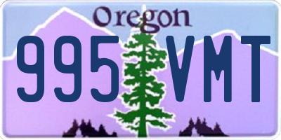 OR license plate 995VMT