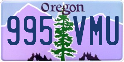 OR license plate 995VMU