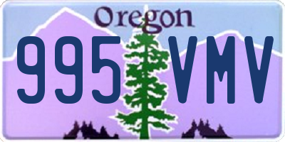 OR license plate 995VMV
