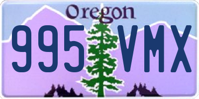 OR license plate 995VMX