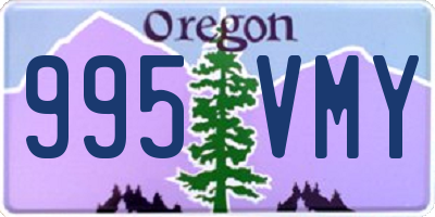 OR license plate 995VMY